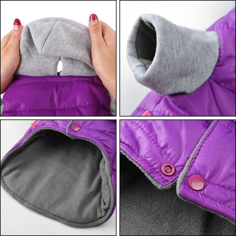 Roupa Pet Inverno com Capuz Para Cachorro