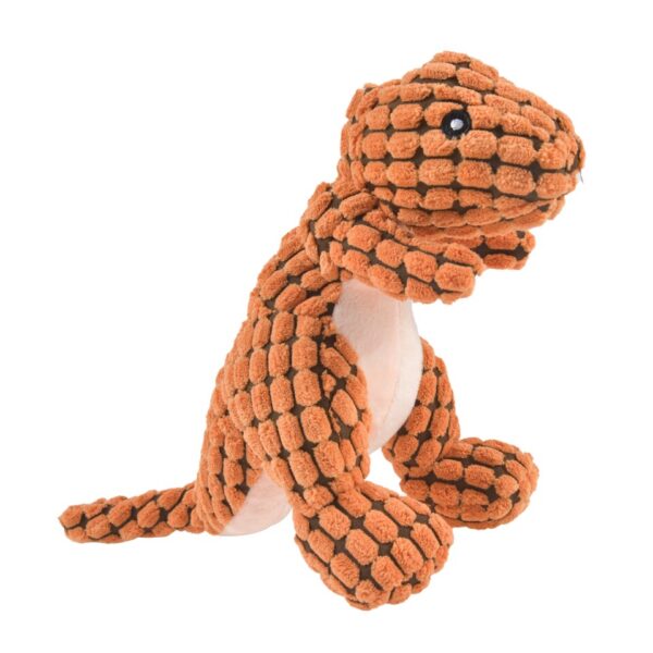 Brinquedo Pet Dinossauro para Cães - Laranja