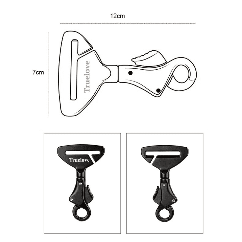 Fivela de Segurança Pet para Cinto de Carro - Adaptador para cinto de segurança Pet