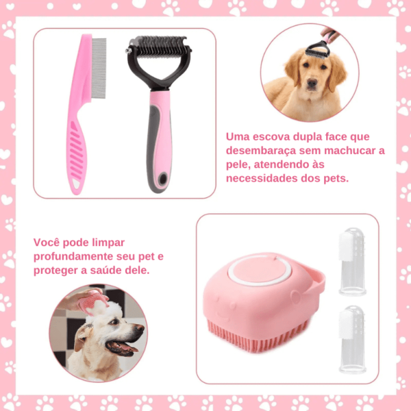 Kit de Higiene Pet com 8 Peças