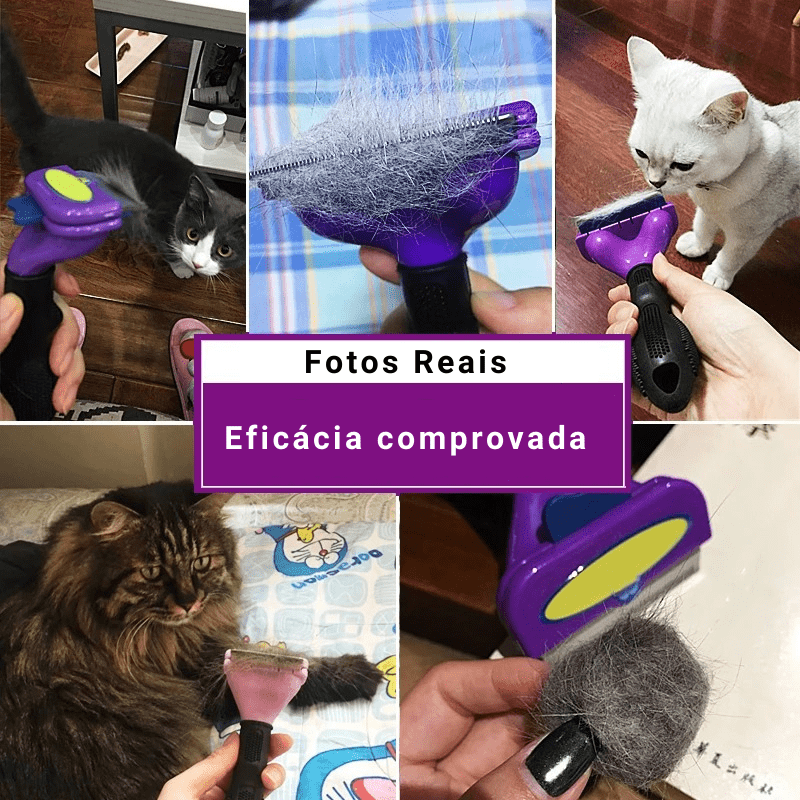 Pente Removedor de Pelos Para Gatos – Fotos reais