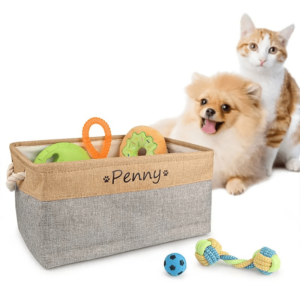 Caixa Organizadora de Brinquedos para Pets Personalizada – Para cachorros e gatos