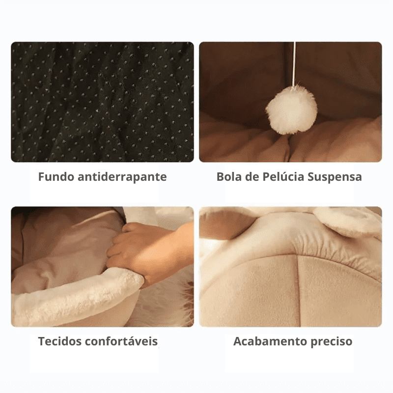 Casinha para Gatos em Pelúcia - Composição