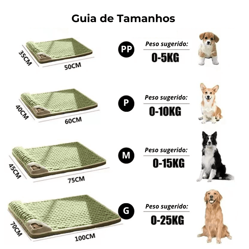 Cama para Cachorro em Pelúcia com Zíper