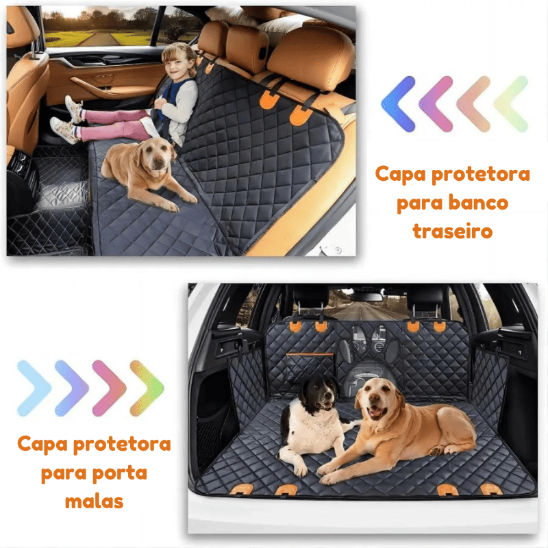 Capa de Banco de Carro para Cachorro Impermeável