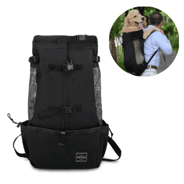 Mochila de Passeio Pet Carrier para Cachorro – Preto