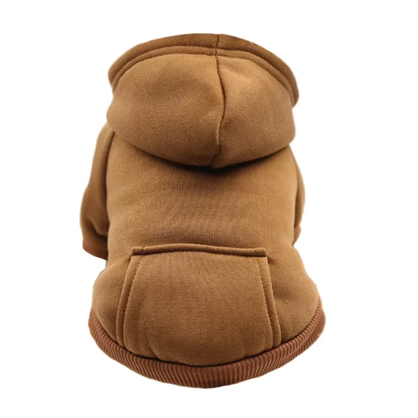 Moletom para Cachorro com Capuz – Raças Pequenas – Marrom