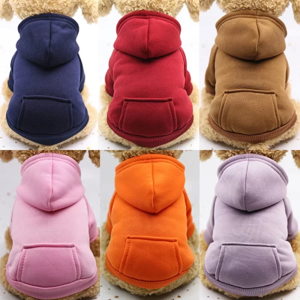 Moletom para Cachorro com Capuz – Raças Pequenas – Cores