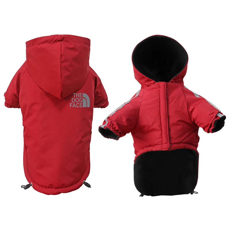 Roupa de Frio para Cachorro Pupreme Dog Face Impermeável vermelho
