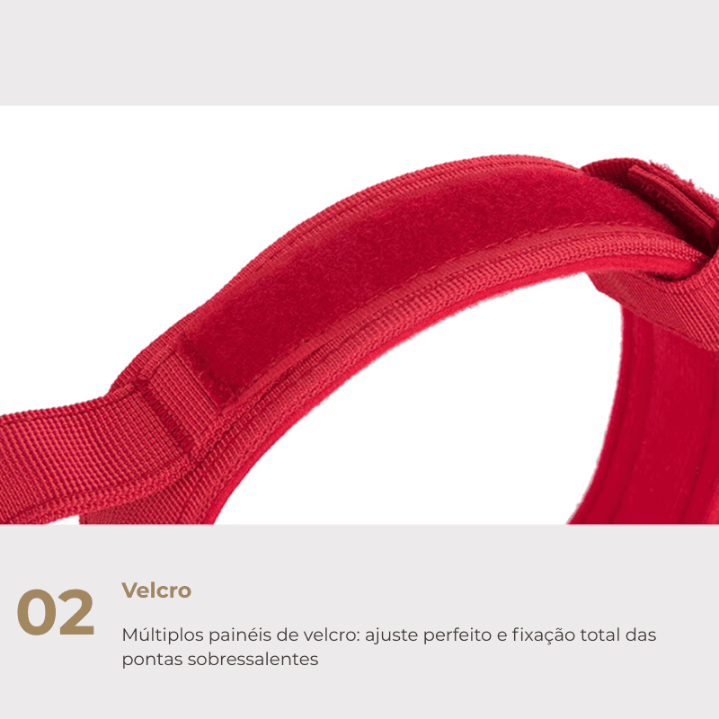 Coleira Tática para Cachorro Médio e Grande – velcro